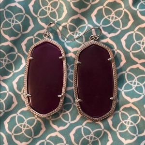 Custom Color Bar Kendra Scott Purple Earrings